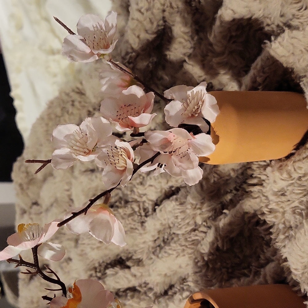 Pretty Cherry Blossom Tree Set | Artificial In A Ceramic Terracotta Vase🌸 - Picture 5 of 6